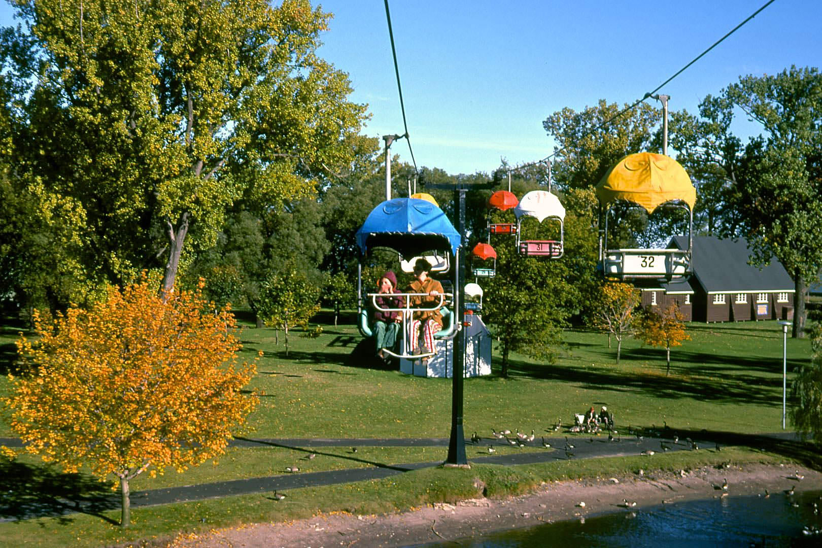 Chairlift at Centreville in the fall of 1974.