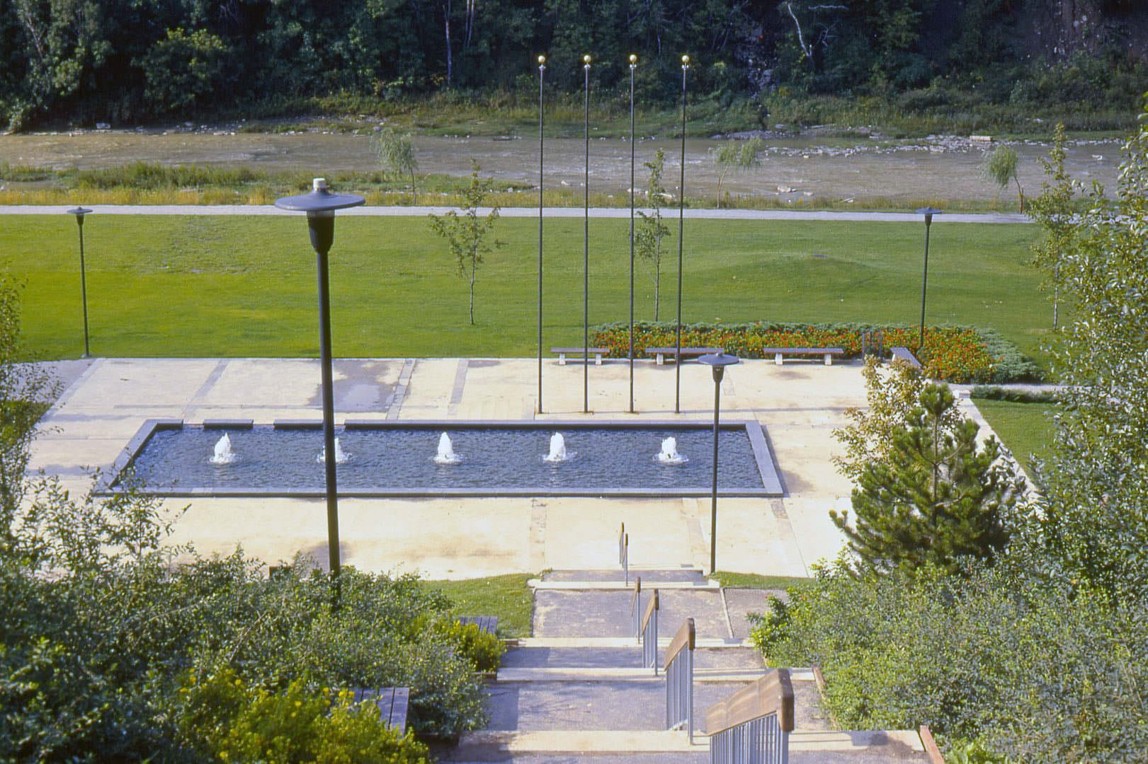 View of Cruickshank Park (2196 Weston Rd., at Lawrence), 1960s