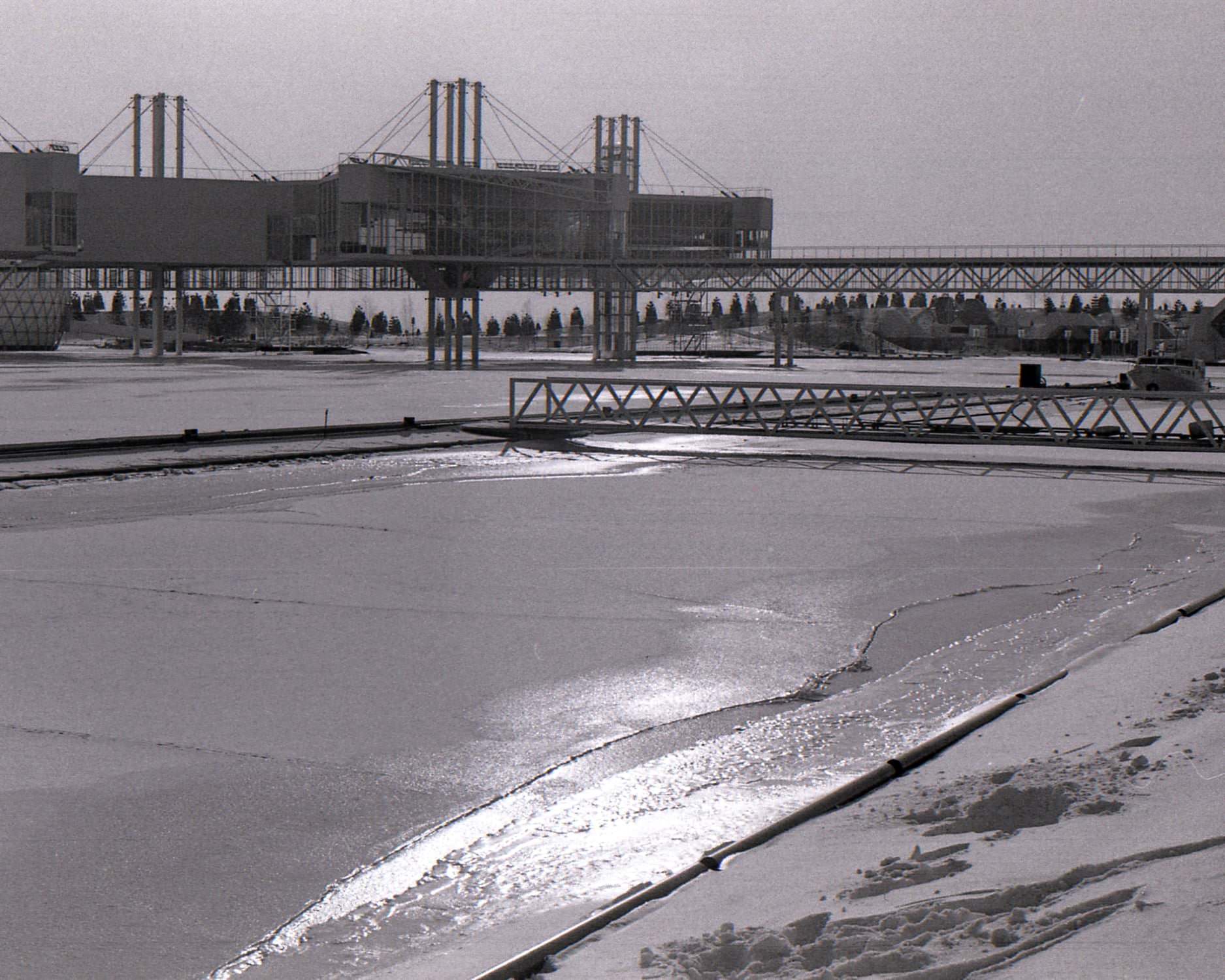 Ontario Place in the winter, mid-1970s