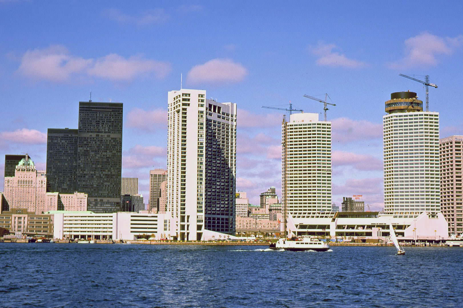 Toronto skyline viewed from the island, 1974