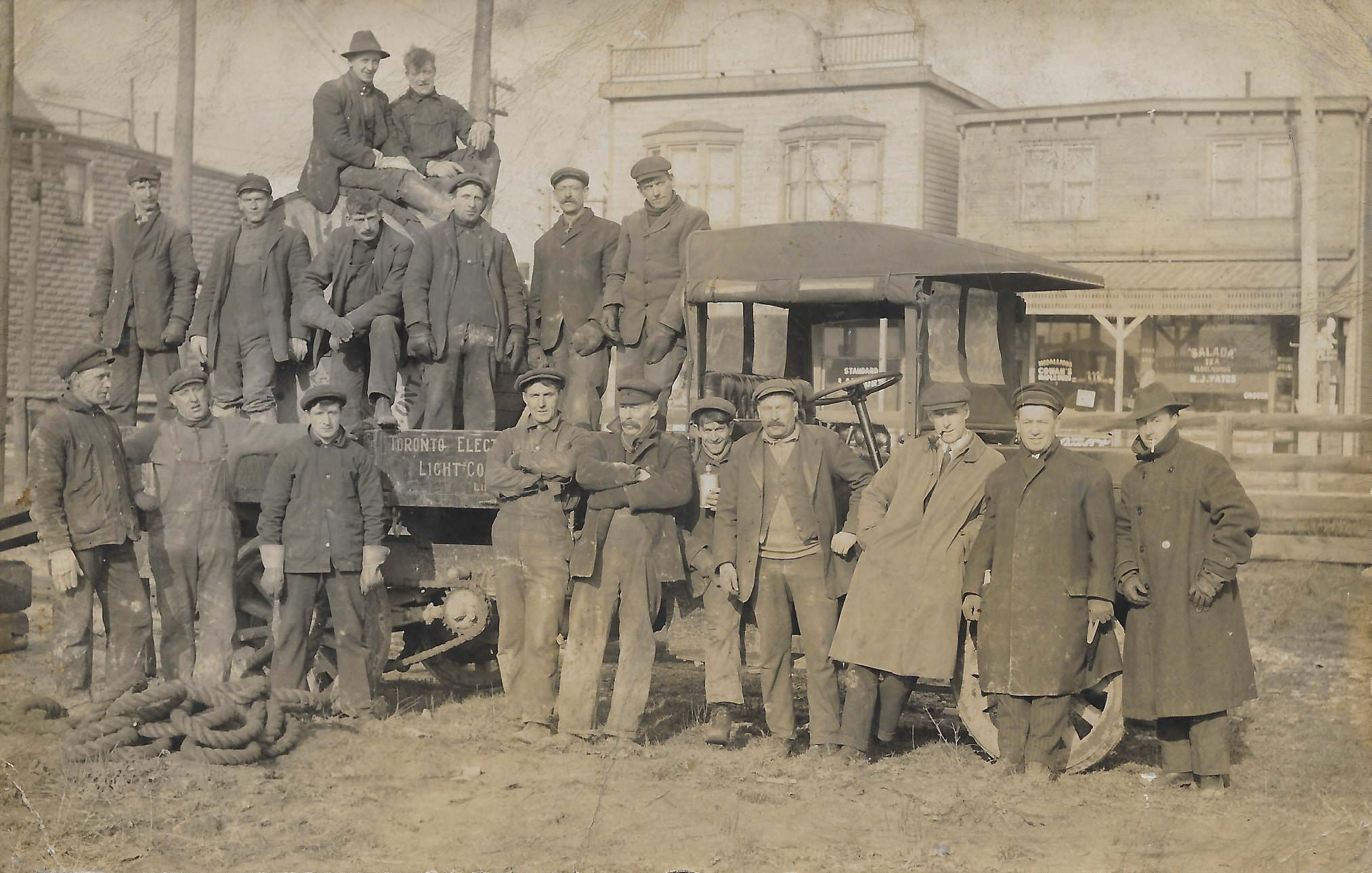 Ted Dodd an employee of the Toronto Electric Light Company, 1918.