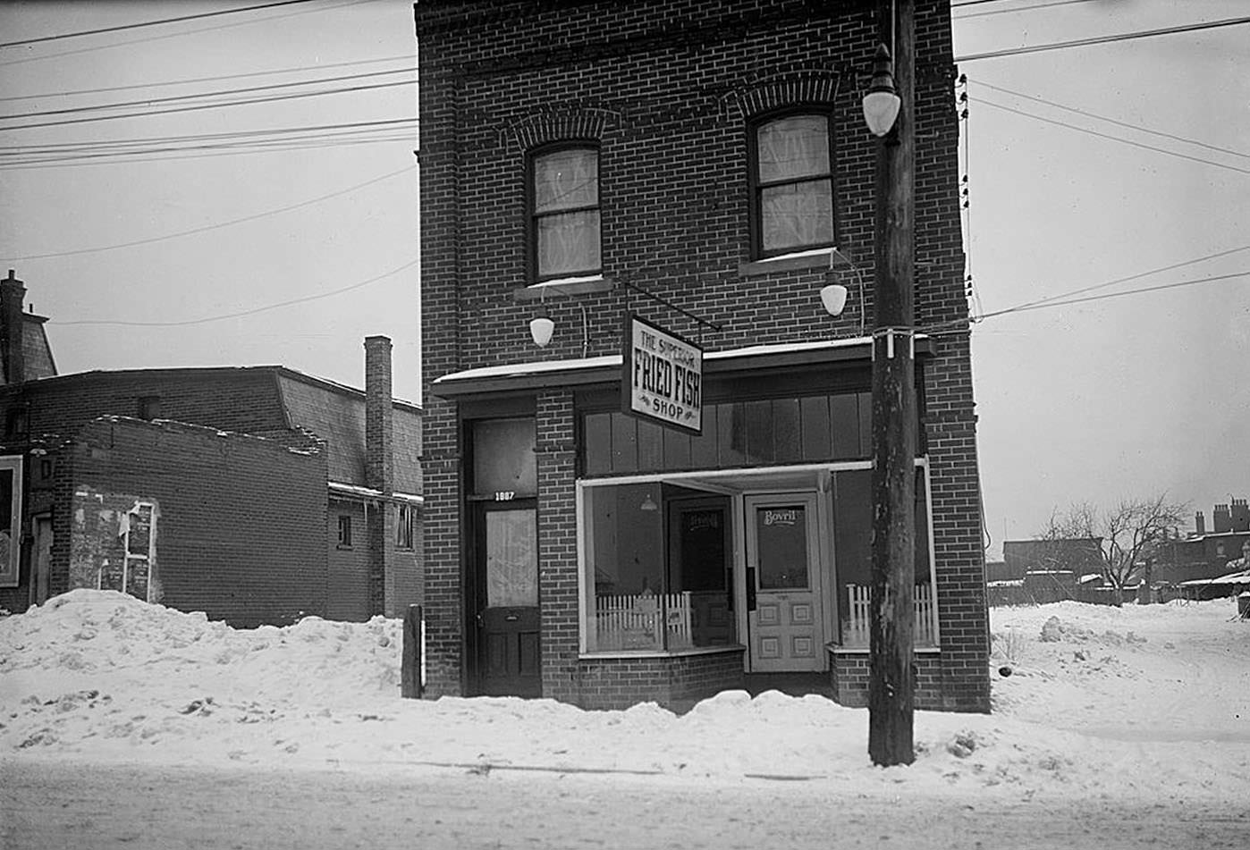 The Superior Fried Fish Shop, 1887 Yonge Street, Feb. 22, 1923.