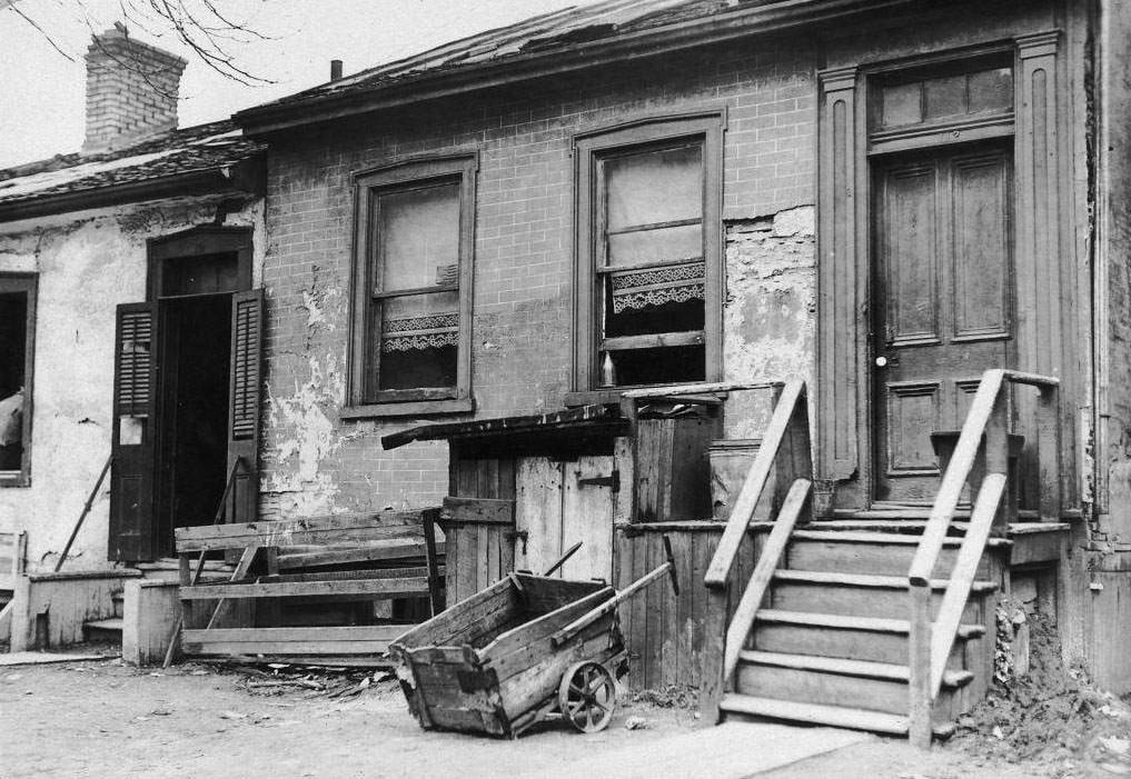 Slum house, 'The Ward', 1911.