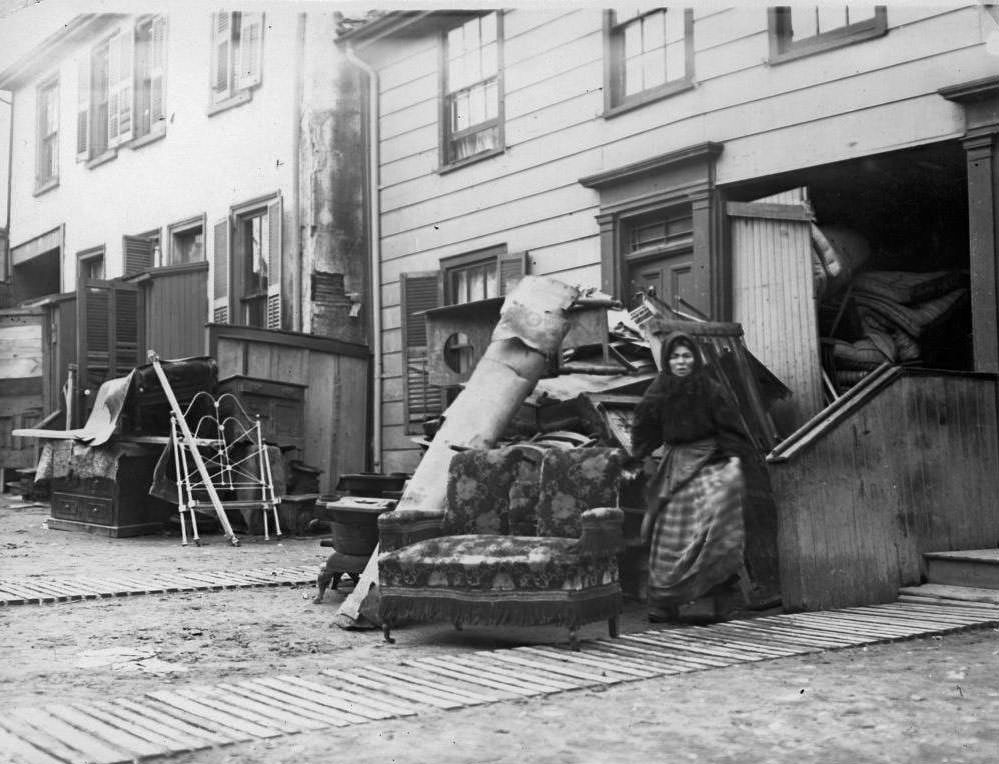 Furniture warehouse, 'The Ward', 1910.