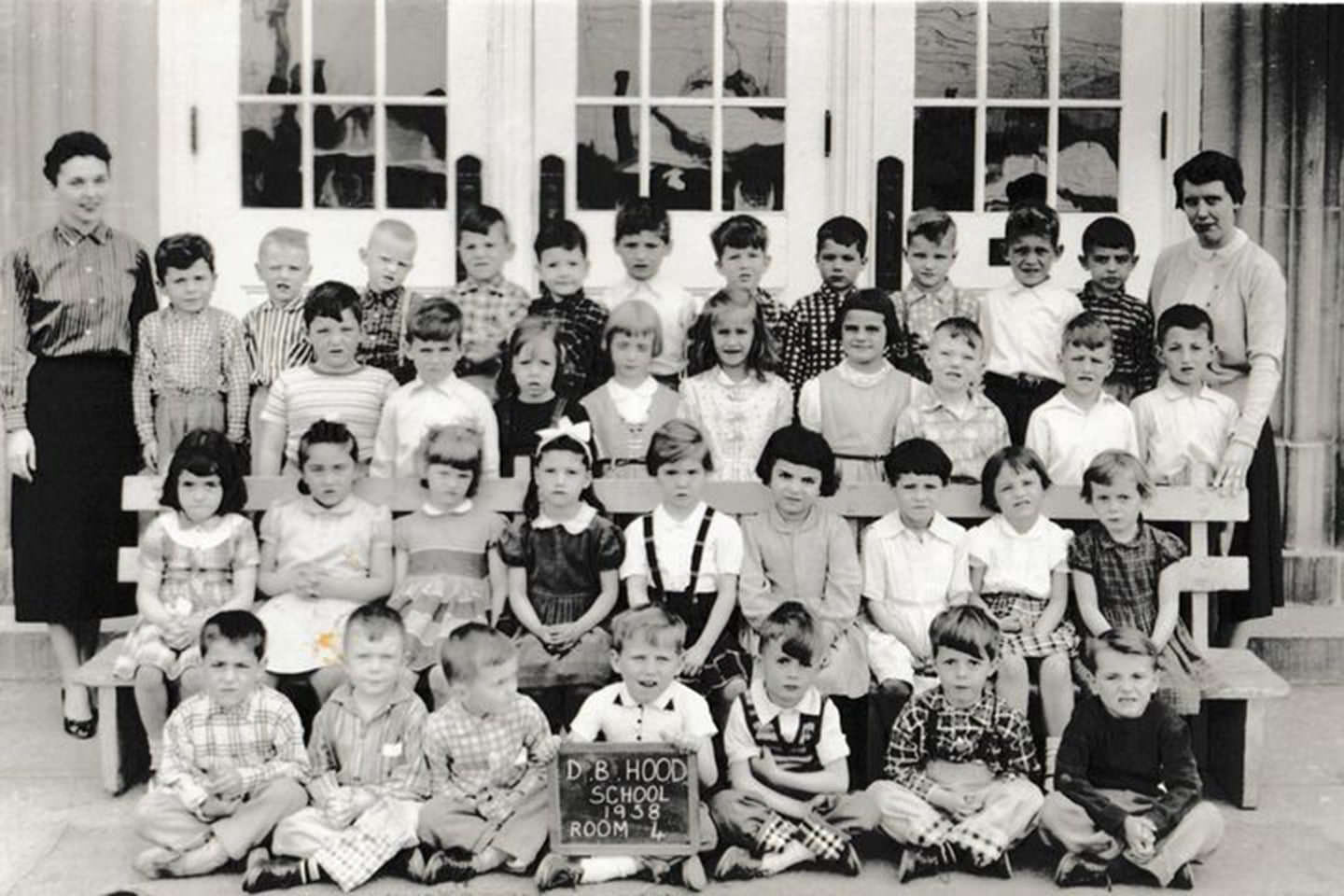 D.B. Hood Public School on Dufferin Street, 1958.