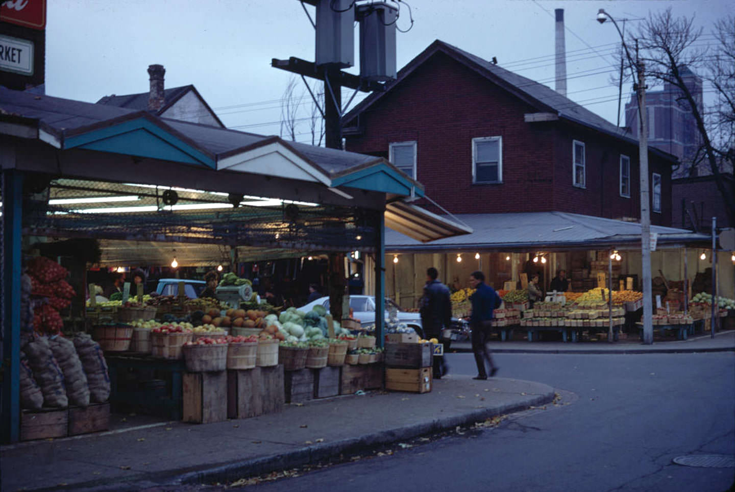 View looking south west from Nassau St. to Augusta Ave., 1970s