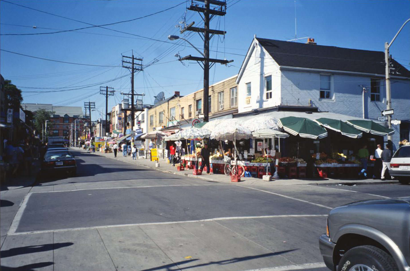 Augusta Ave., looking north from Nassau, 1980s.