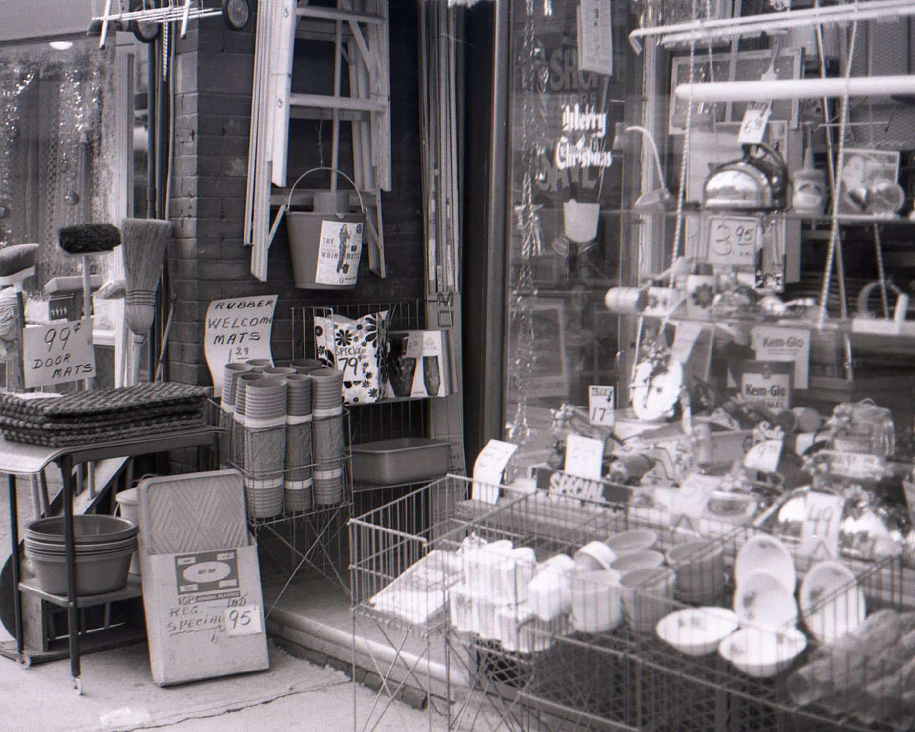 Store front on Queen Street West near Jameson in about 1972.