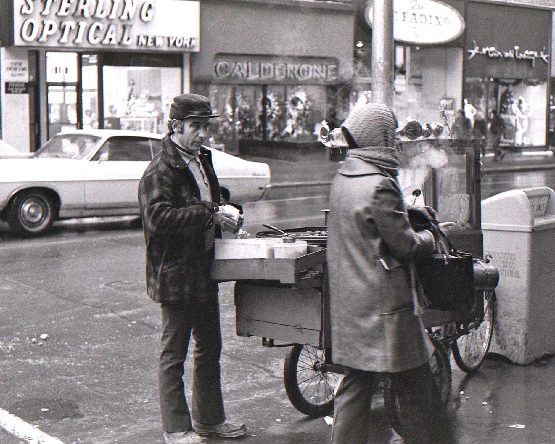 Street Vendor on Yonge Street, 1972.
