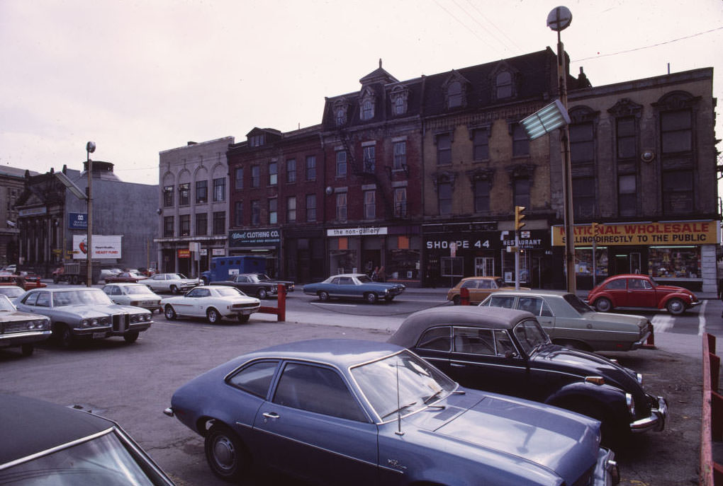 West side of Yonge between Front & Wellington, 1974