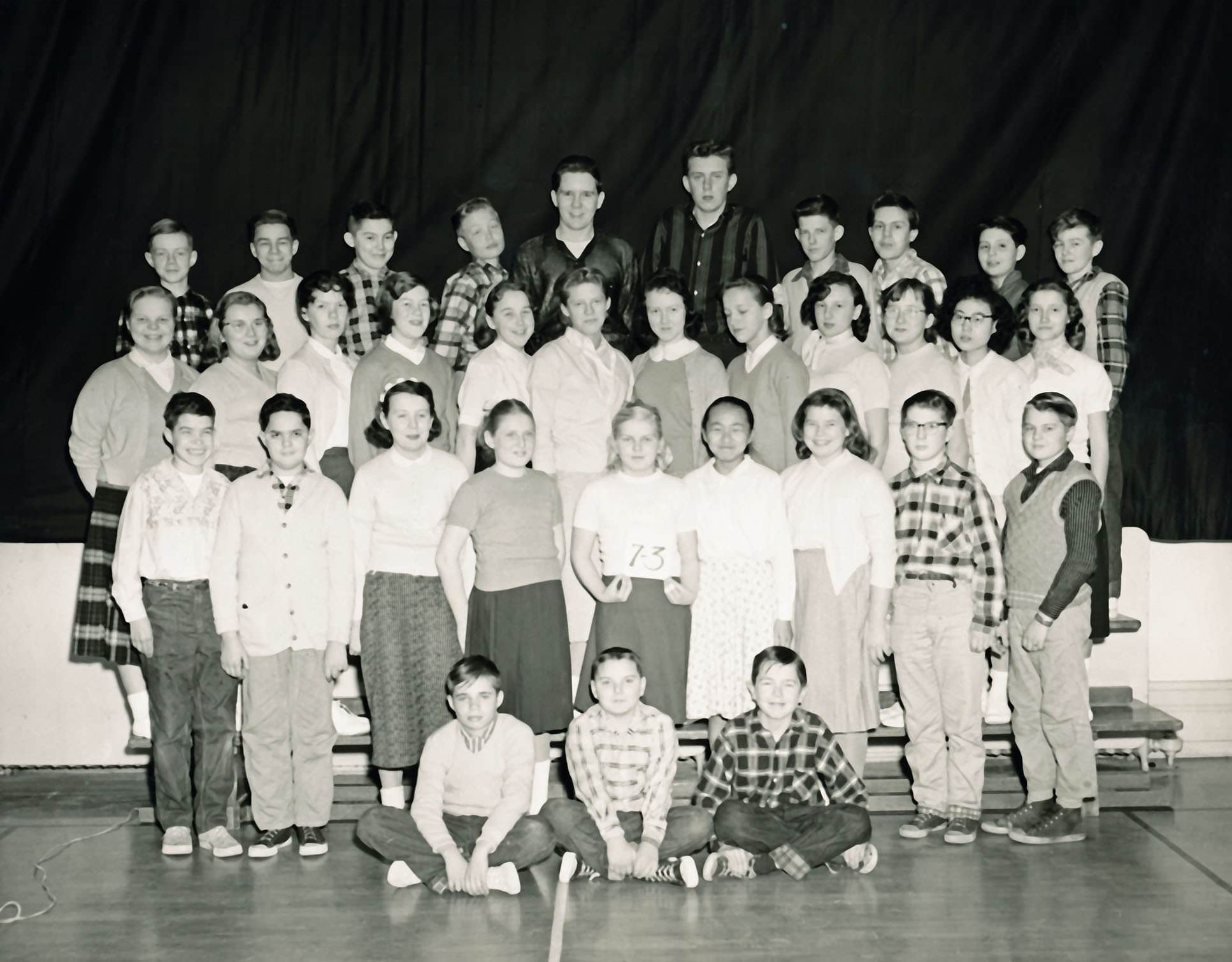 Earl Grey School. 7-3 Class, 1958.
