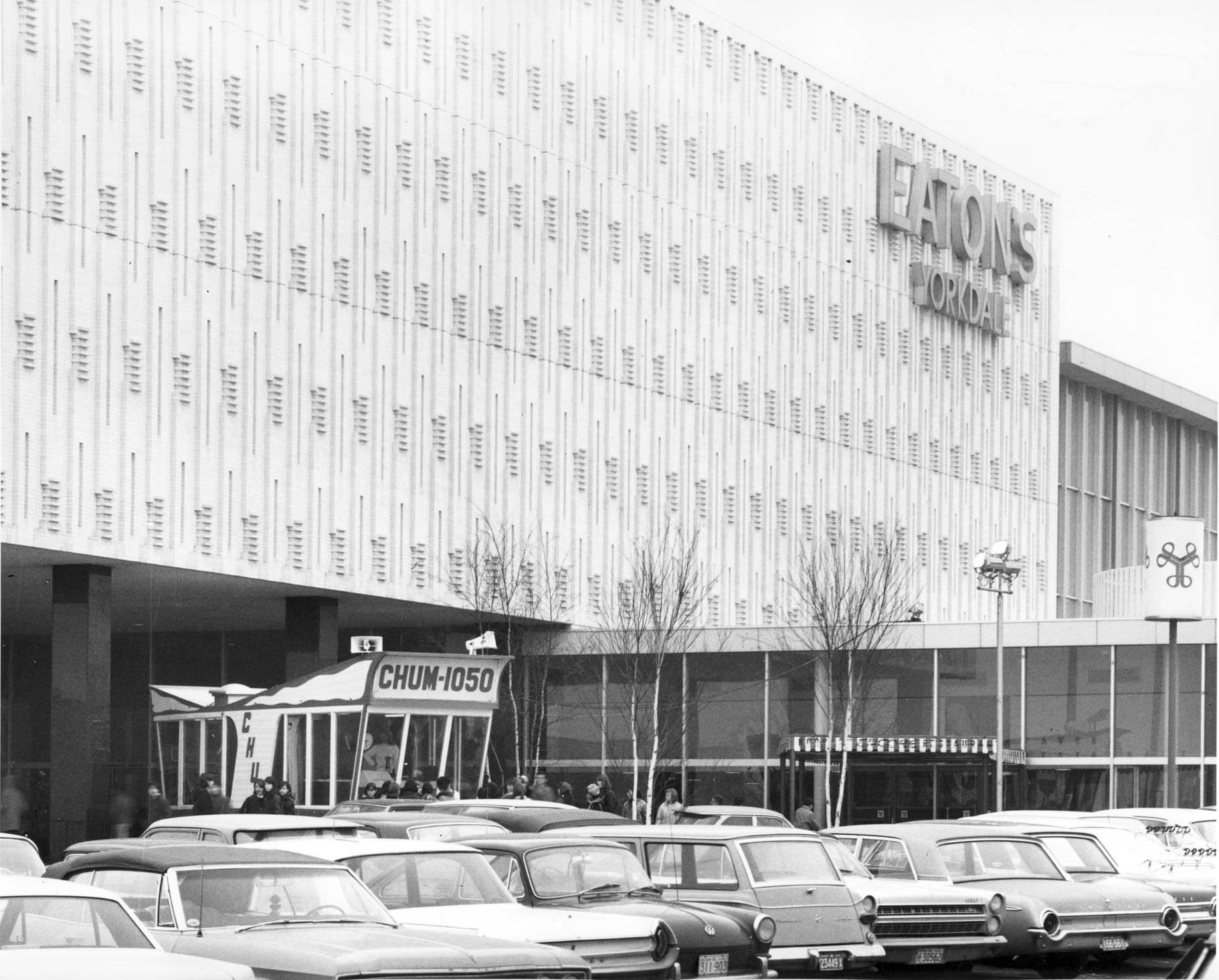 CHUM booth set up at Eatons Yorkdale in the 1960s