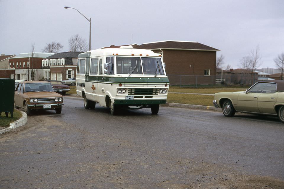 TTC mini bus - Credit Leonard Jackes, 1973