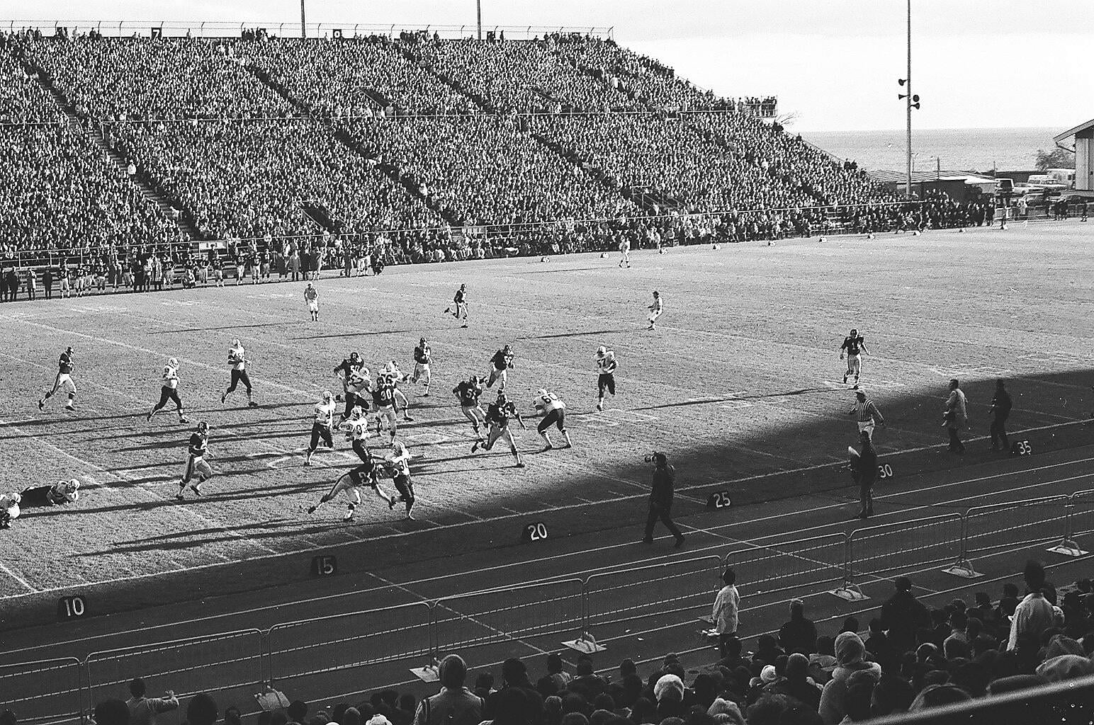Football at the CNE Stadium, 1980s.