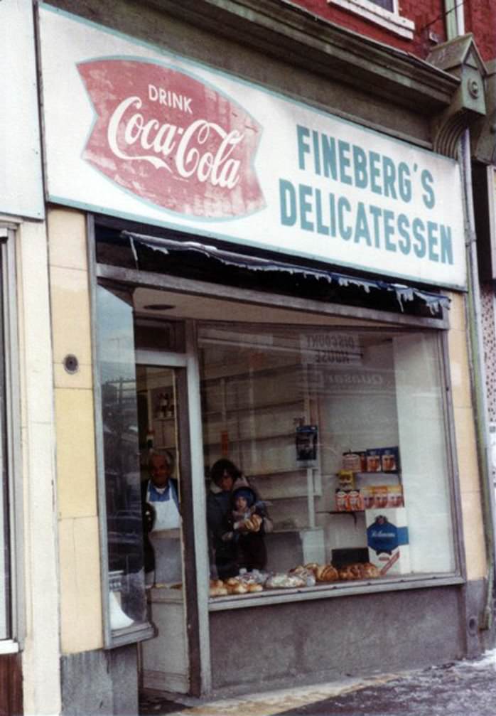 Fineberg's Delicatessen at 648 Queen St. West, 1972