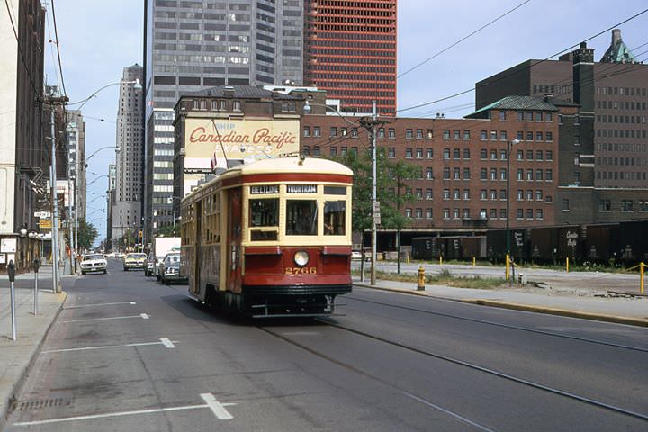 King st west of simcoe st. - Credit Leonard Jacks, 1973