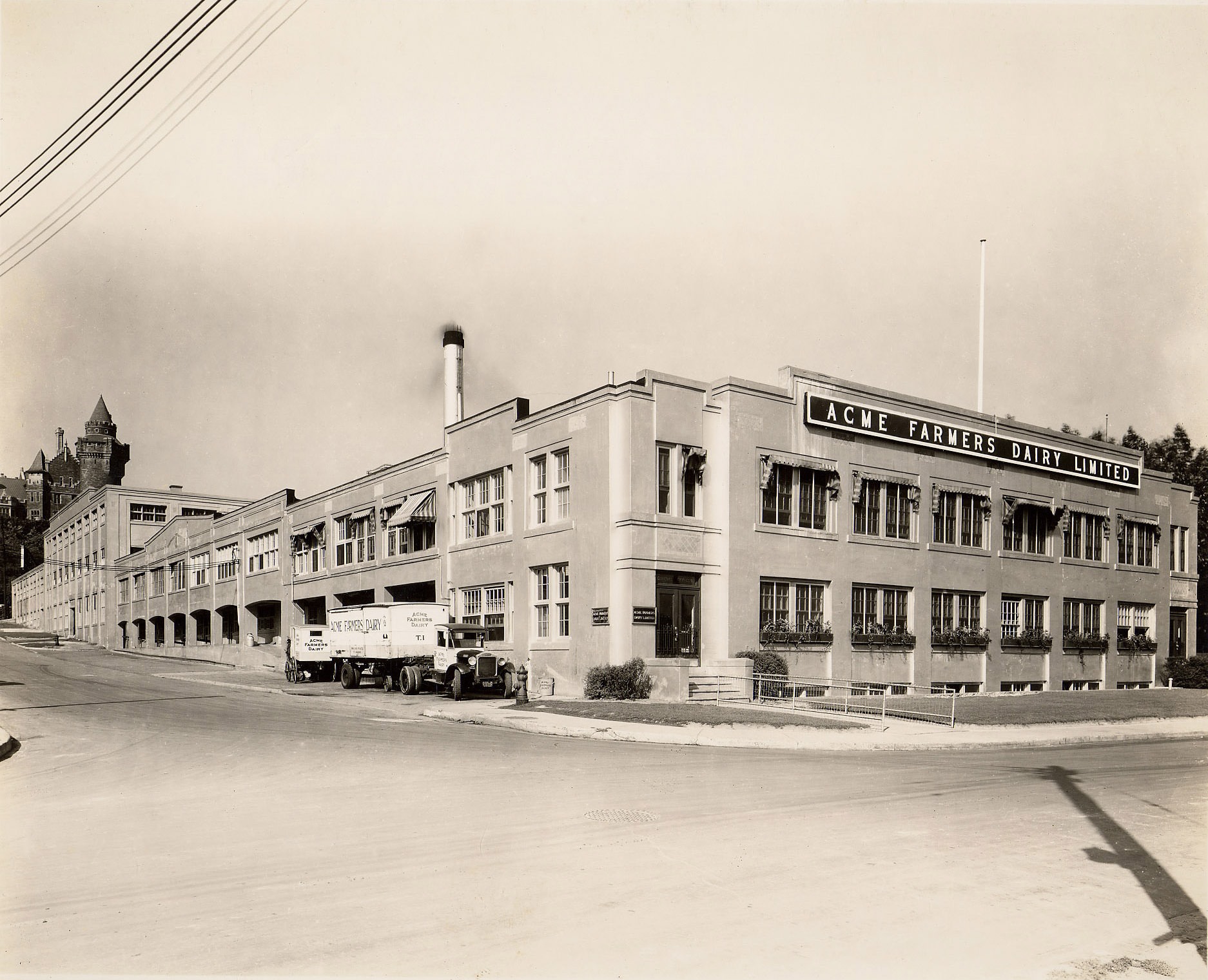 Acme Farmers Dairy factory, northeast corner of Walmer Rd. & Macpherson Ave., 1940s
