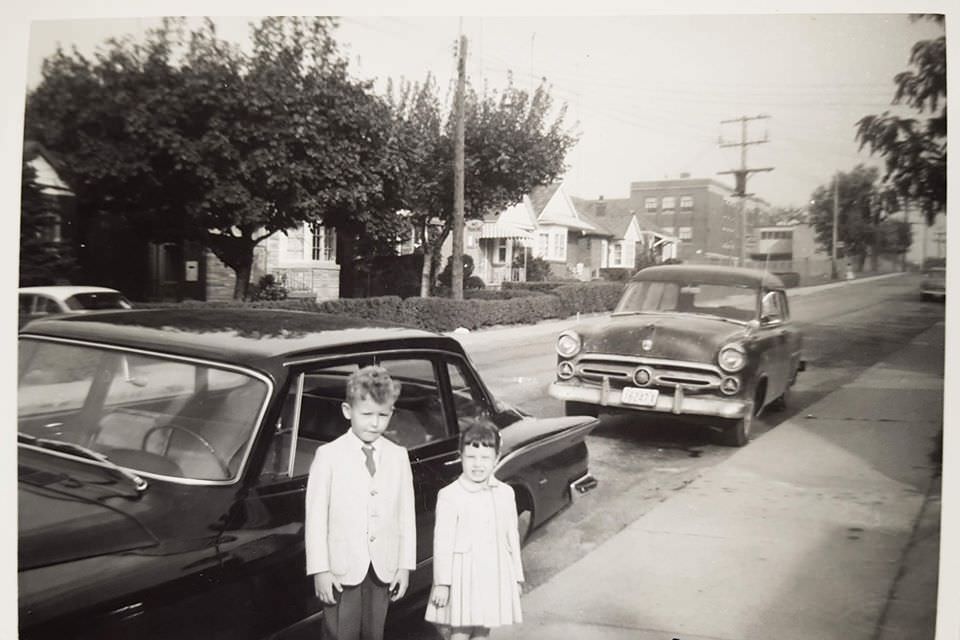 My neighbor Jack and I on Winnett Ave 1961