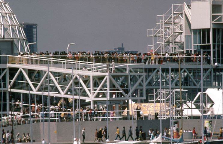 The bridges of Ontario Place, 1990s