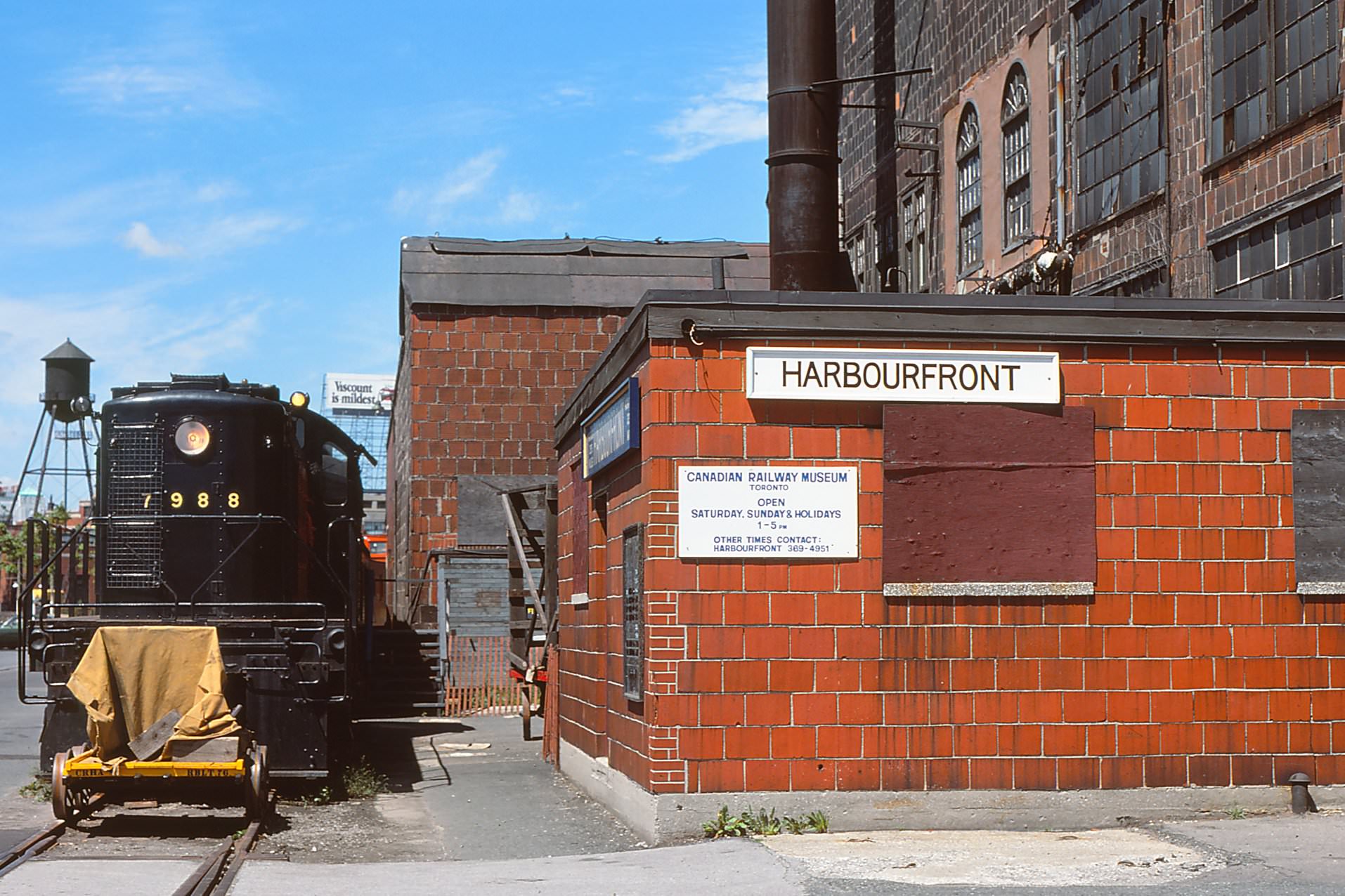 The Canadian Railway Museum at Harbour front, 1977