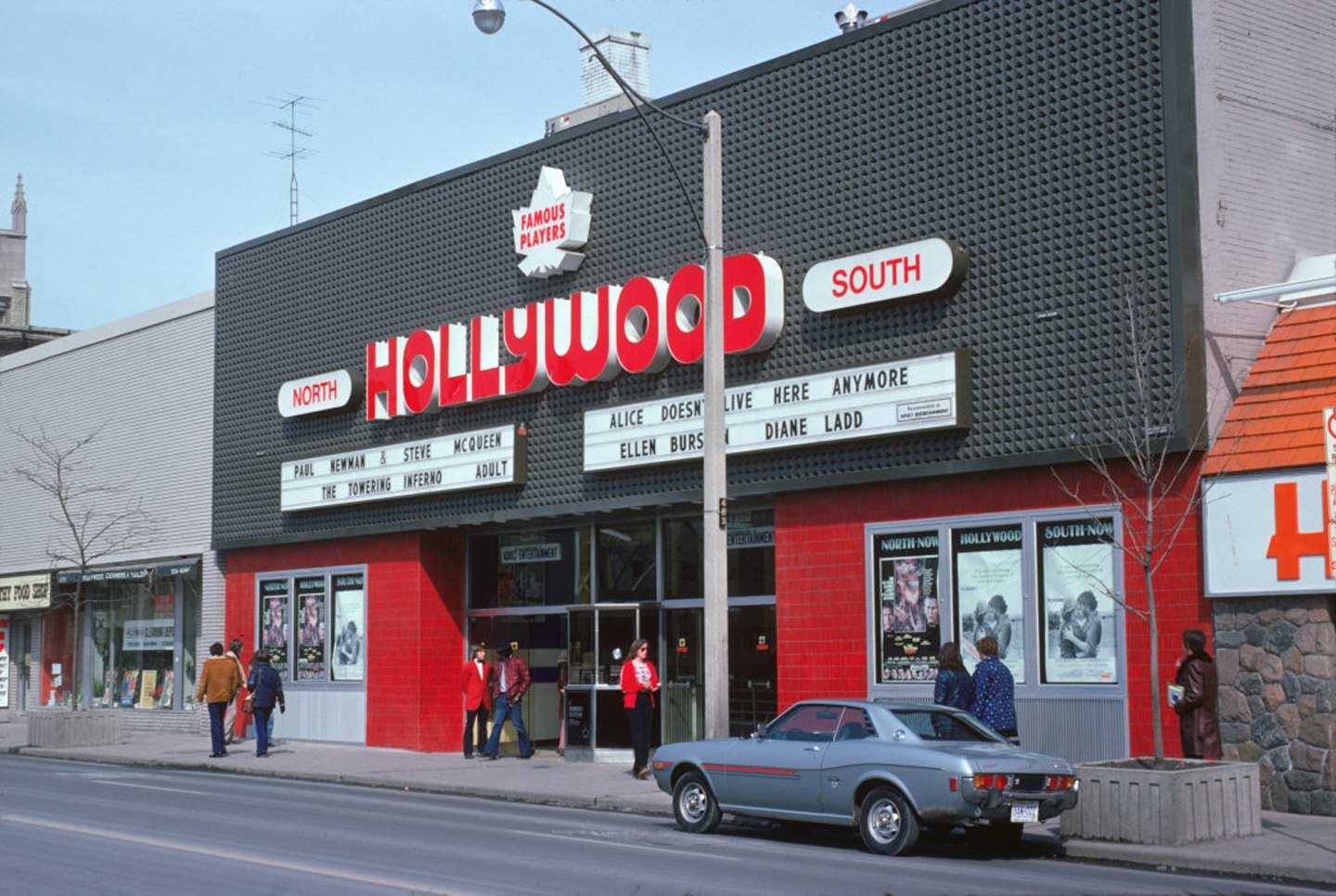 Hollywood Theatre, shortly after the exterior was extensively renovated, March 16, 1975.