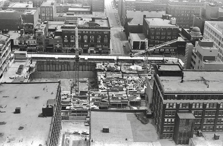 The Eaton Centre Under Construction, Summer, 1975