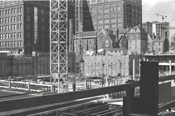 The Eaton Centre Under Construction, 1975