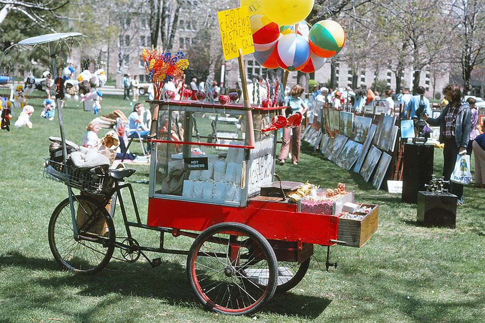Popcorn Vendor's Cart, 1977