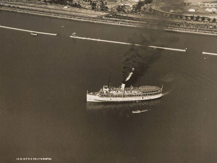 Aerial View of Toronto take during Industrial Exposition. 5 Sept, 1928