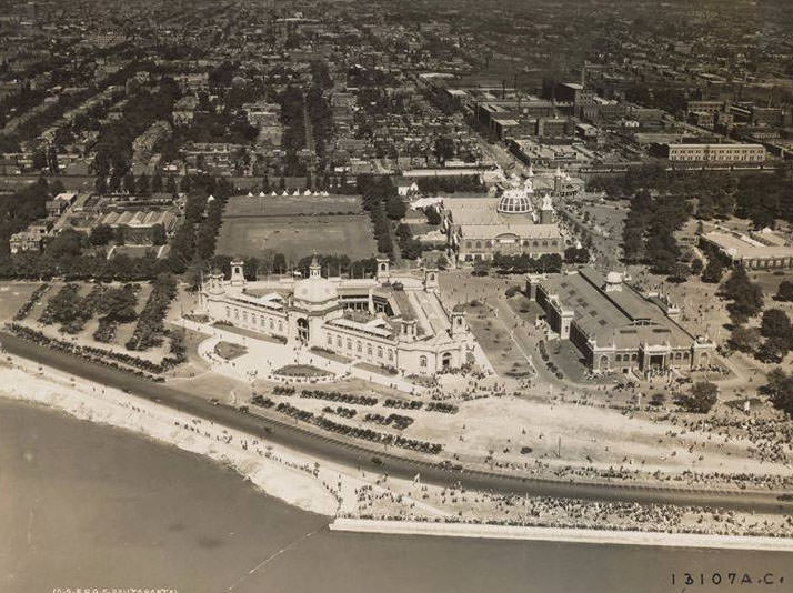 Aerial View of Toronto take during Industrial Exposition. 5 Sept, 1928