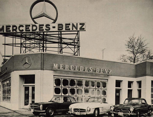 Mercedes-Benz at 100 Davenport Rd, At Bay St., 1950s