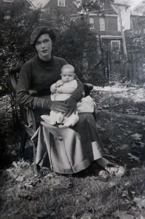 Backyard of Evelyn Avenue, 1956