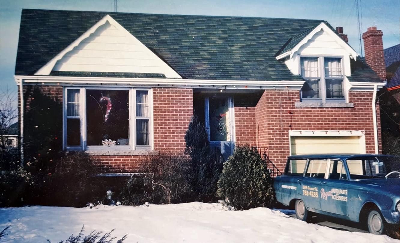 House on Carmichael in what was North York, now Toronto, 1940s