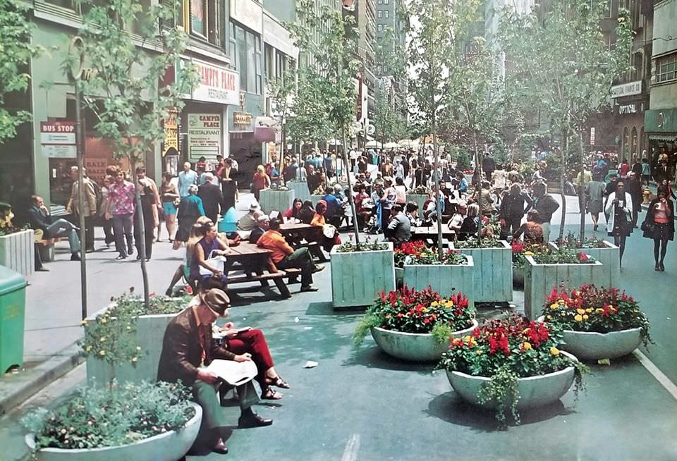 Does anyone remember turning Yonge Street into a pedestrian mall in the summer in the 1970s