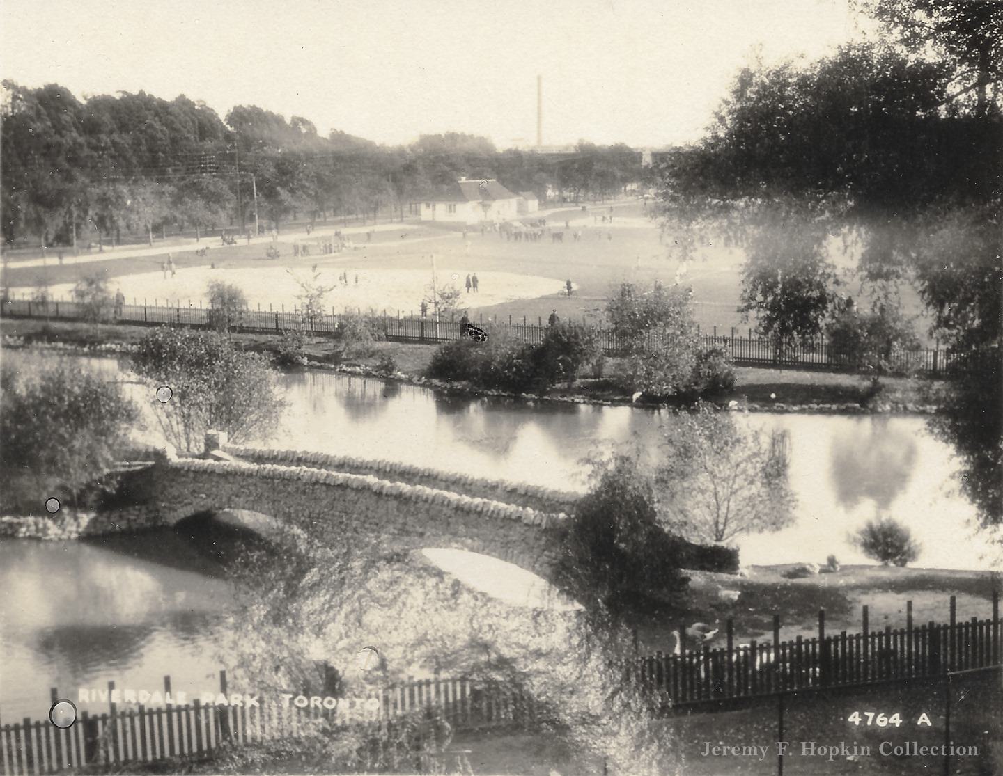 Riverdale Park, view looking south, 1920.