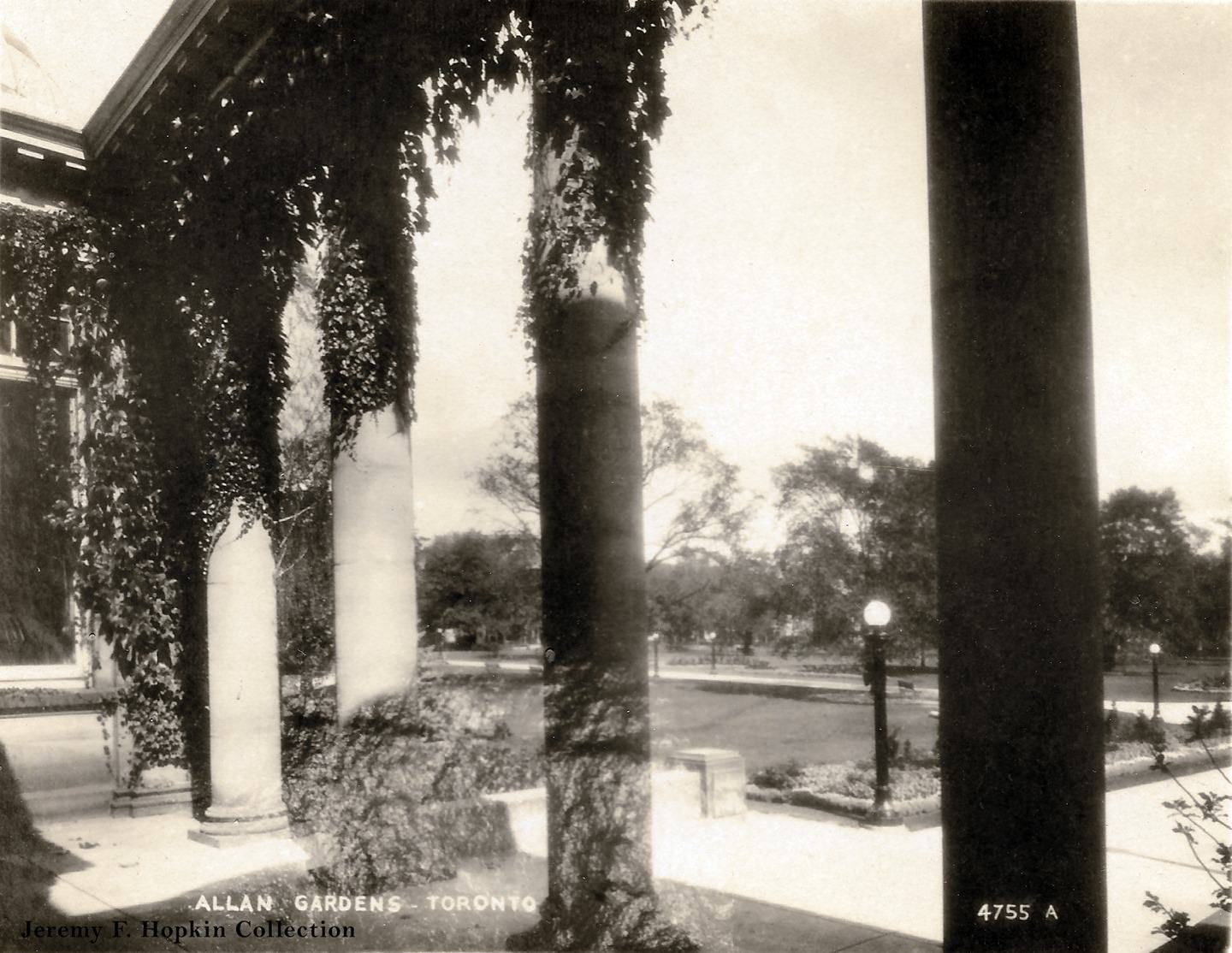 Another view from within Allan Gardens, 1920.