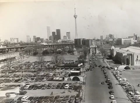 Sportsmen’s Show 1976 Exhibition Place photo taken from Bulova tower