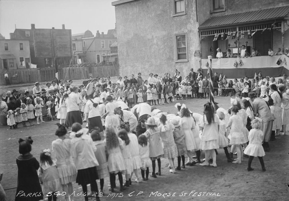 Morse Street Playground — Festival - August 28, 1915
