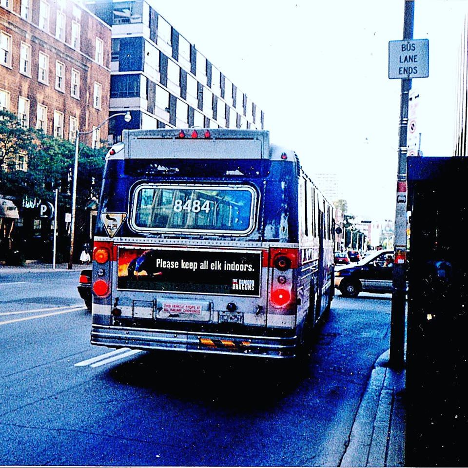 TTC 8484 was outfitted for Gray Line summer sightseeing duties. It had air conditioning and premium seating, 1997