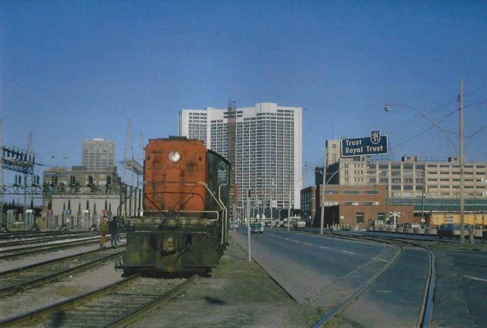 Queens Quay just west of York Street looking east, 1970s