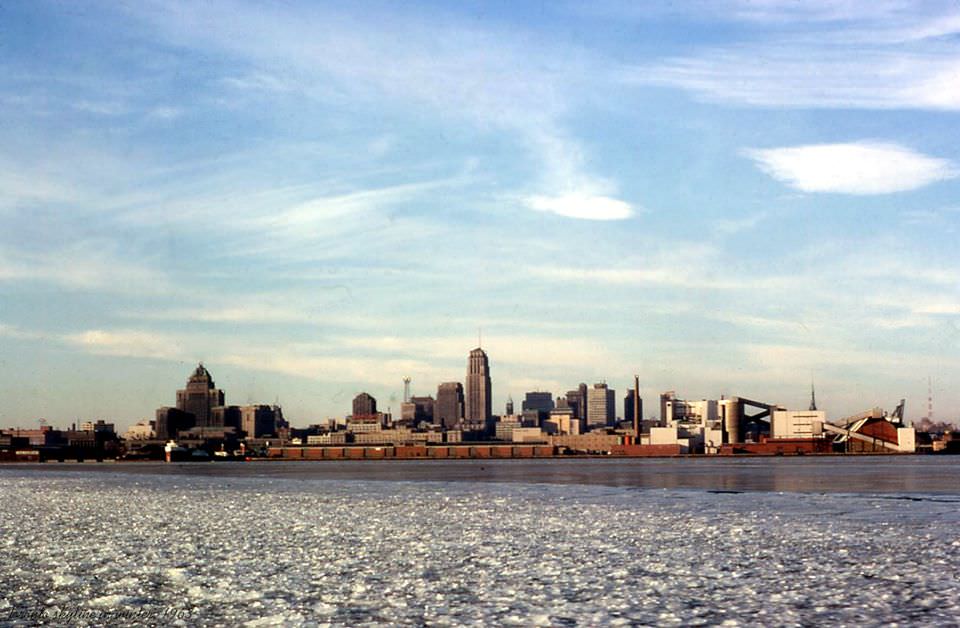 Toronto harbor, winter, 1963.