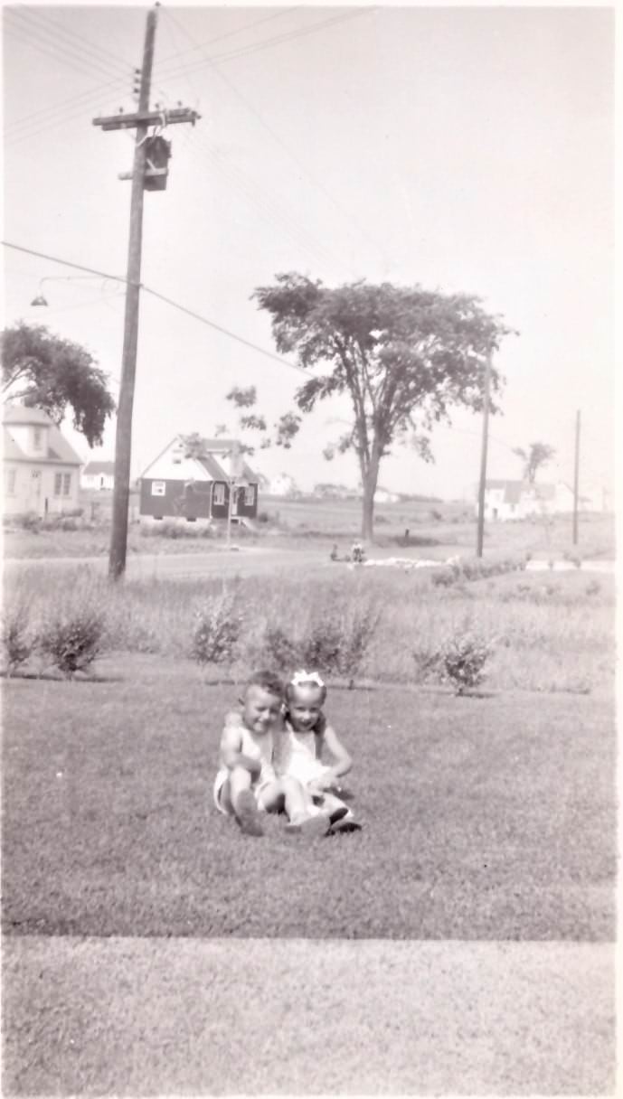 Wedgewood Avenue In North York. Looking northeast from 109 Wedgewood, 1950