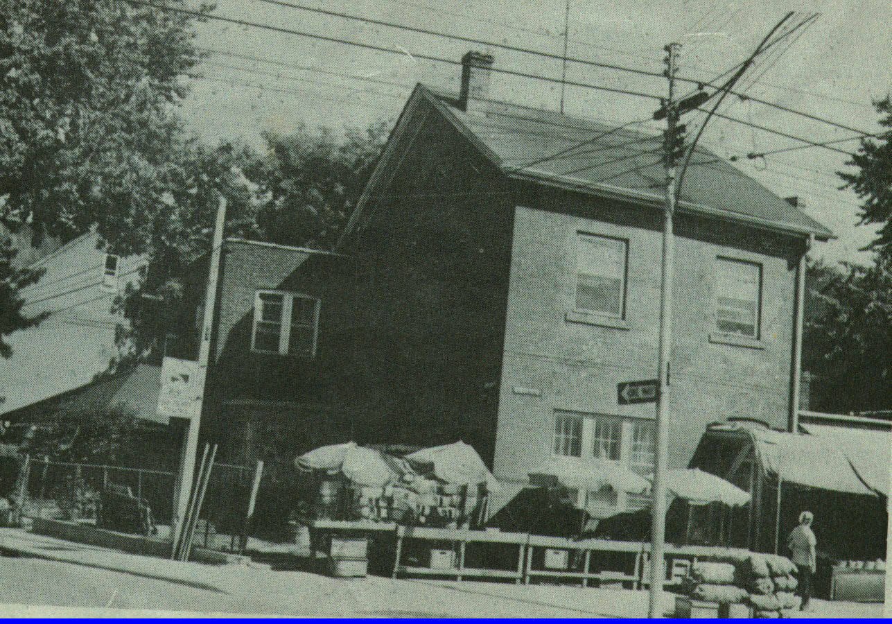 House at Dundas W. at the corner of Coolmine, 1960s