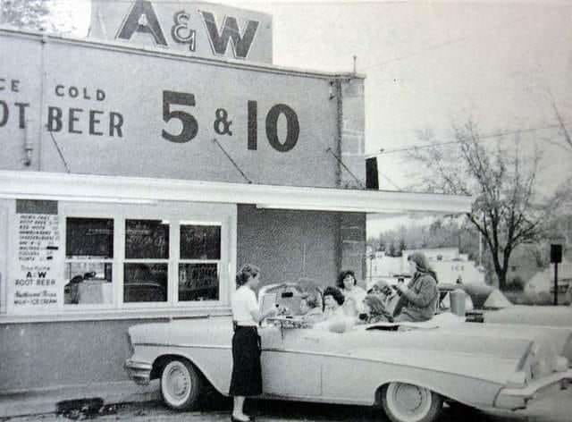 A&W drive up restaurant, Etobicoke, 1957