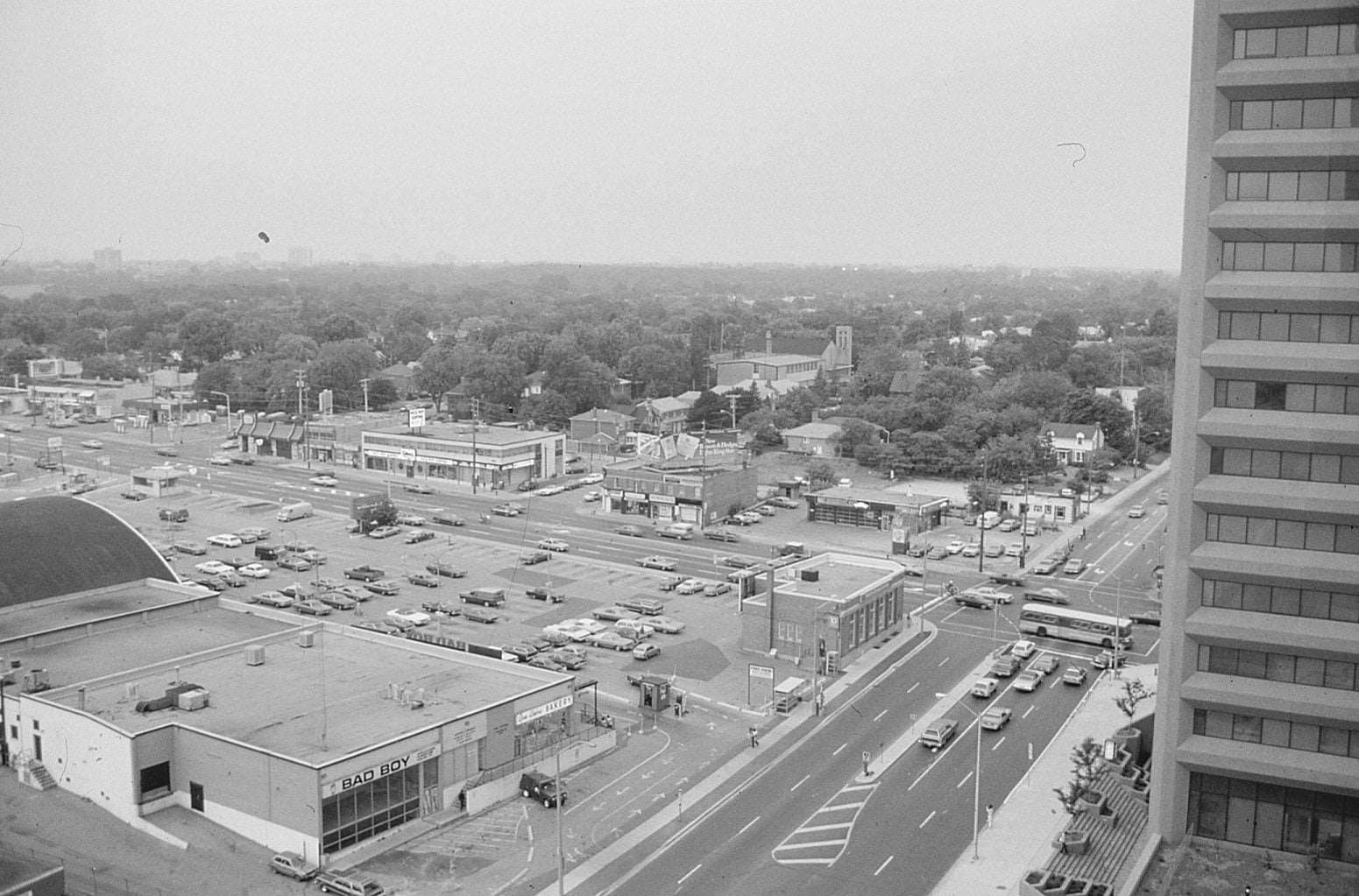 Looking southwest towards Yonge & Sheppard, 1975