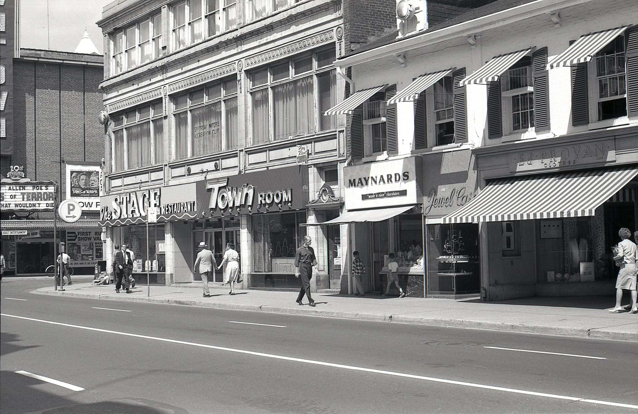 A pair of heritage designated buildings, as they were in 1962