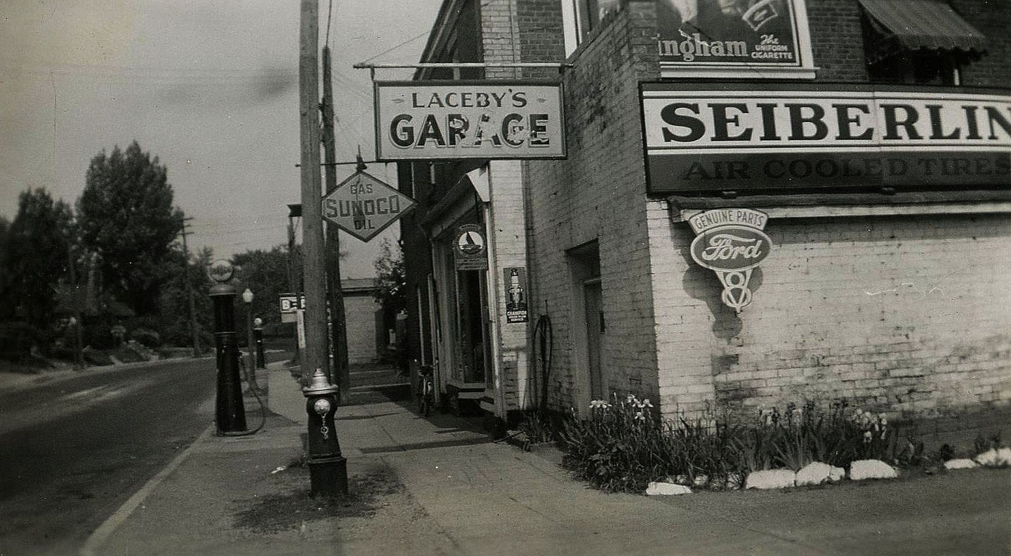 Al Laceby's Garage - 1949 Main Street North (Weston Road) across from Humber Street