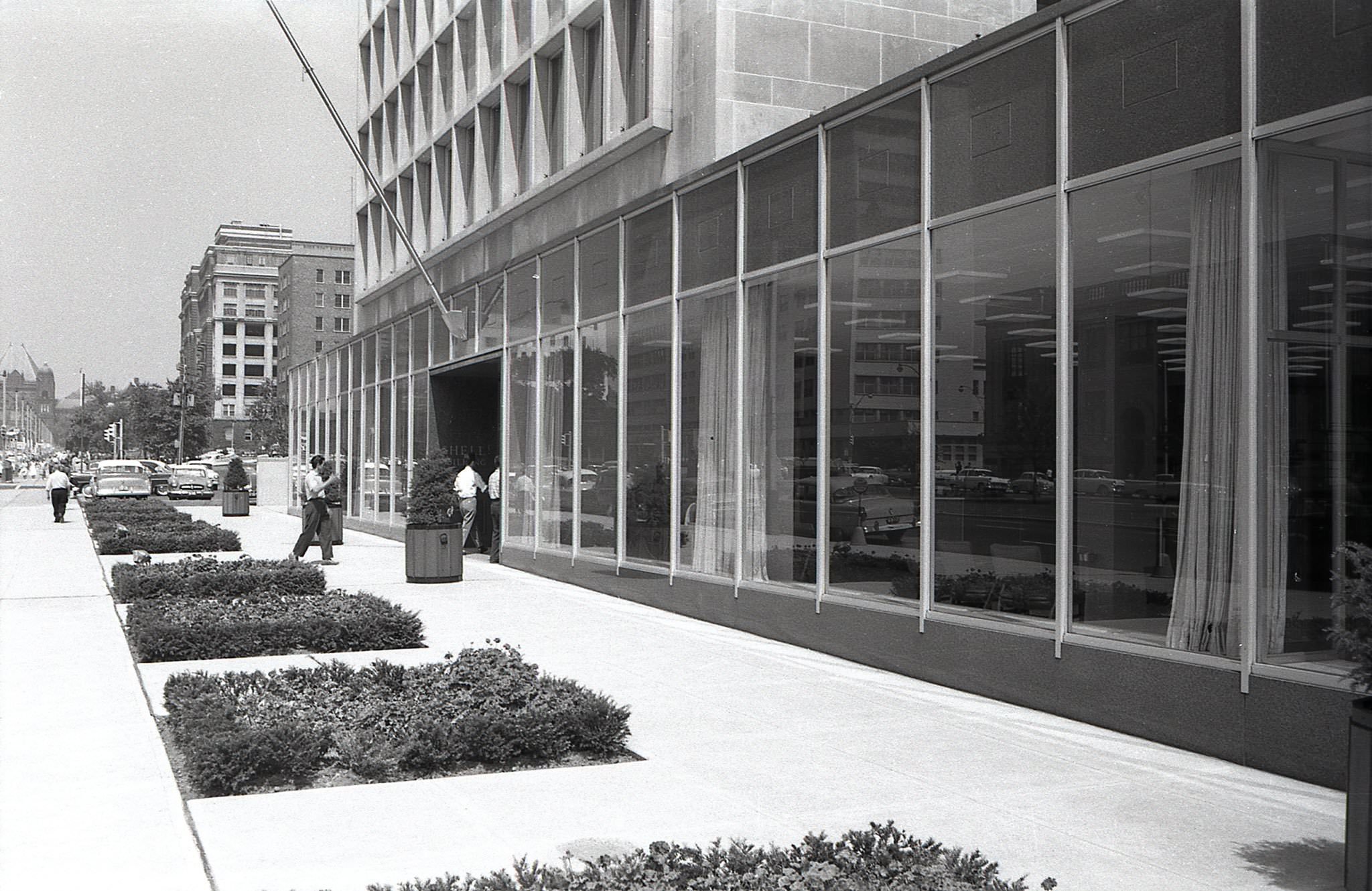 Northeast corner, University and Edward, 1960s.