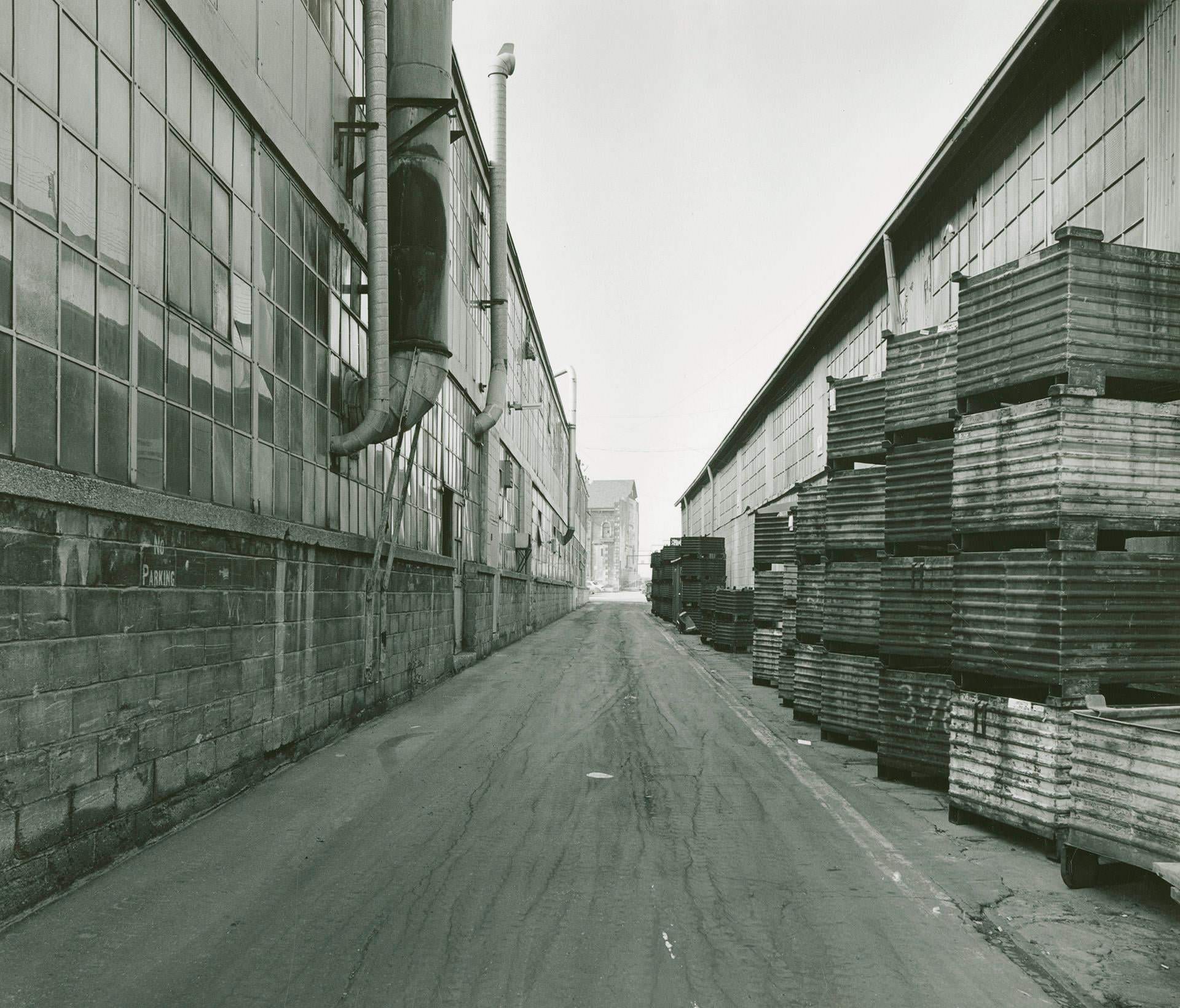 Inglis plant, Strachan Avenue, rear laneway, looking west, 1989.