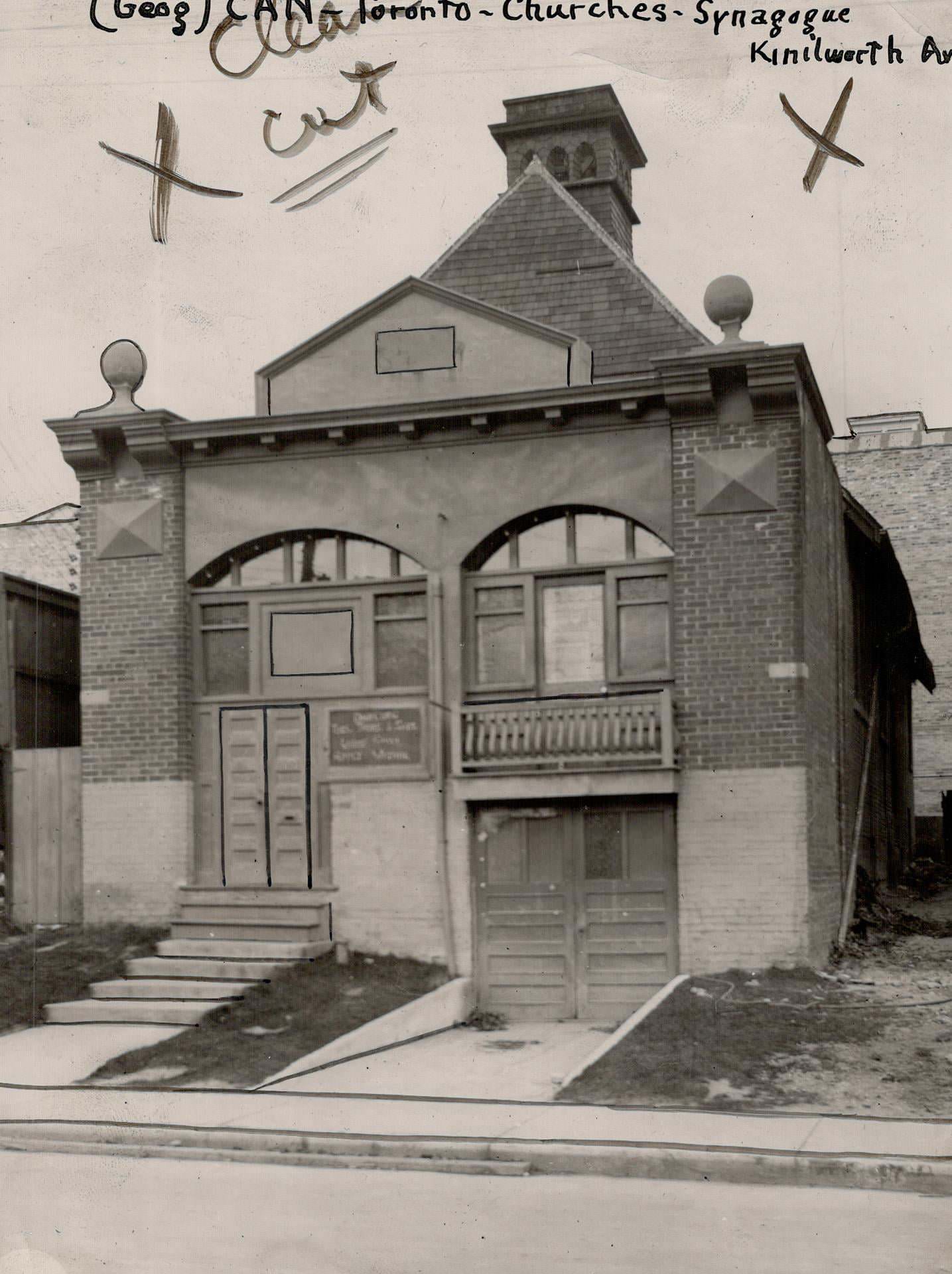 Beach Hebrew Institute, Kenilworth Avenue, east side, south of Queen Street East, 1919